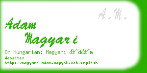 adam magyari business card